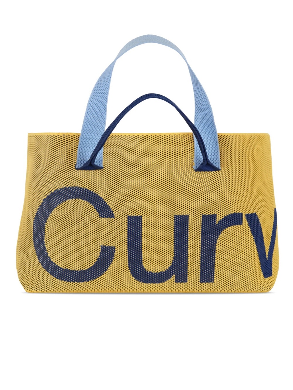 Curves by Sean Brown Perforated Knit Tote (Maize)